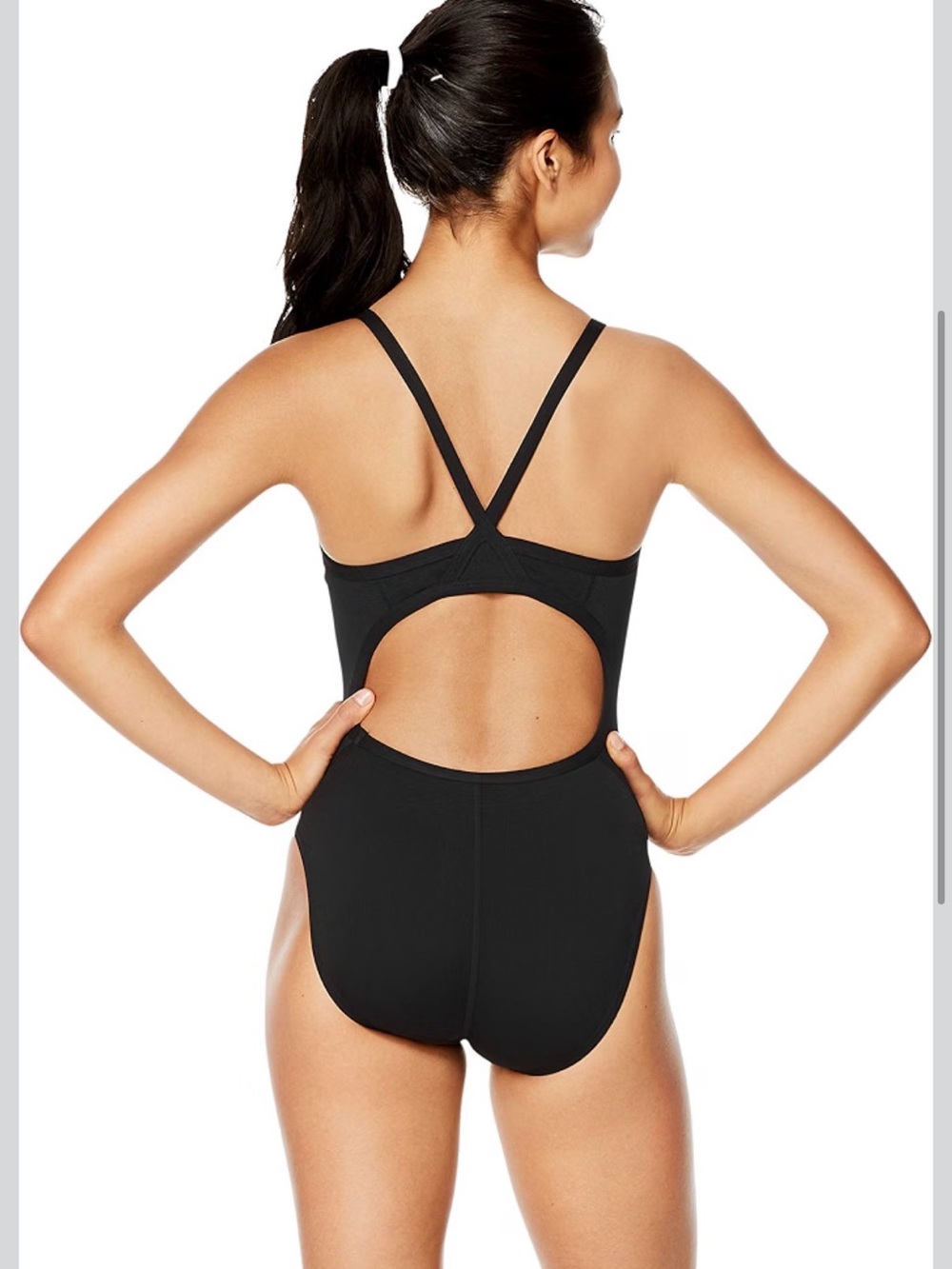 Speedo Womens Swimsuit One Piece Flyback Size 8/M